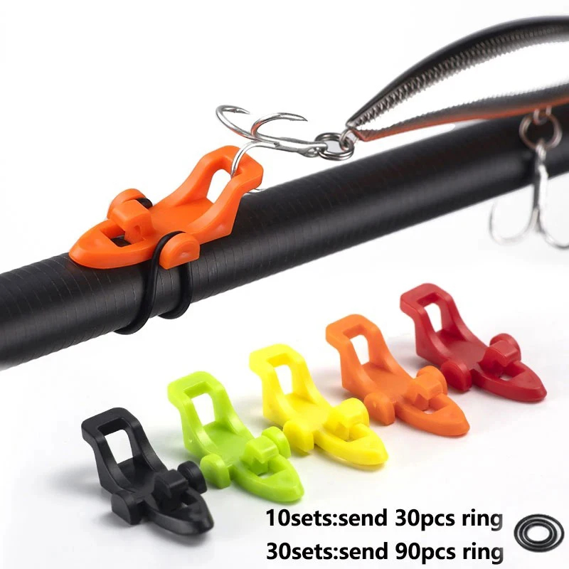 Fishing Hook Jig - 10 قطع حامل خطافات صيد السمك،